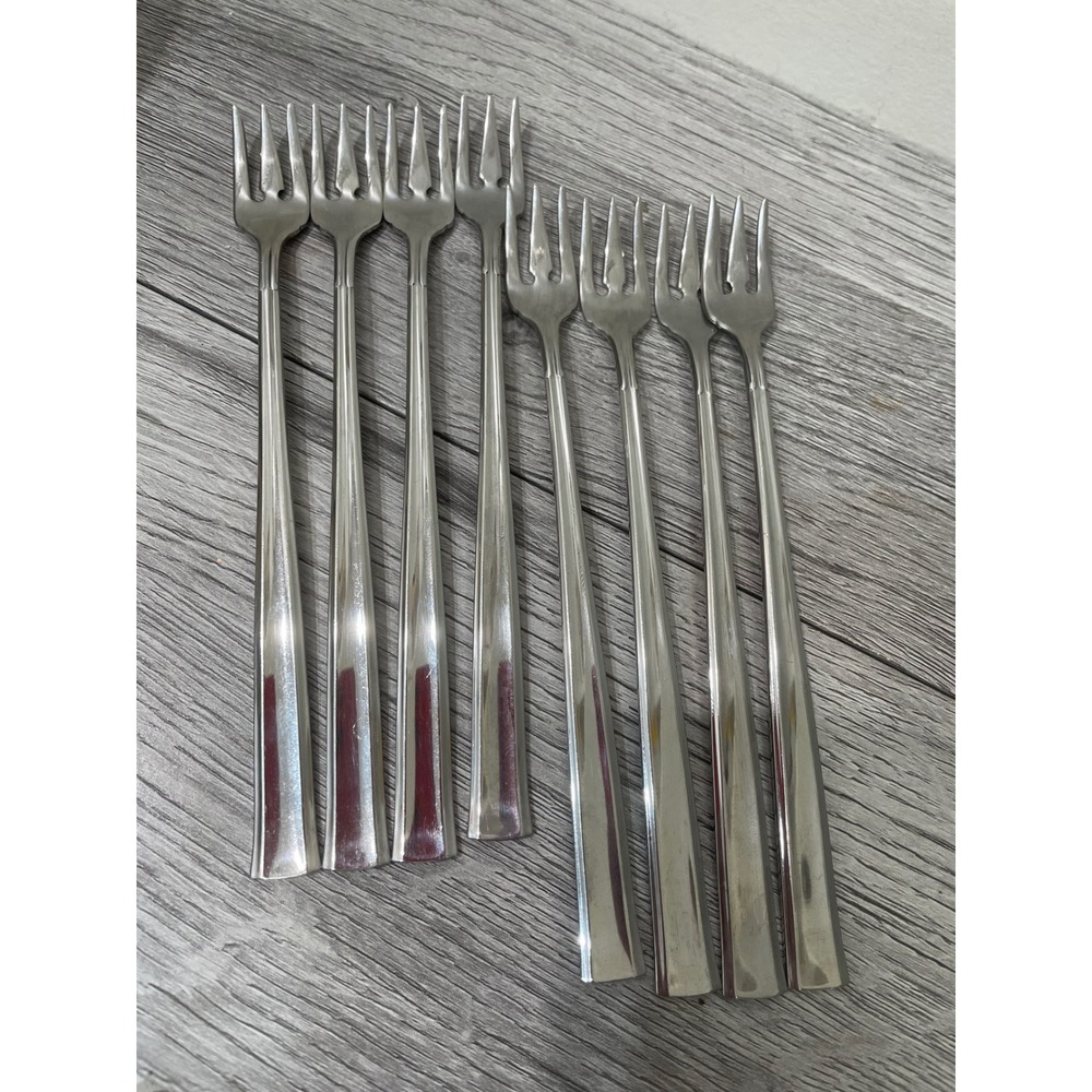 Oneida All-American Stainless Steel Forever Cocktail Seafood Forks Set of 8